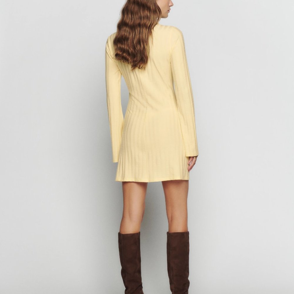 REFORMATION Benton Knit Dress Buttercream / SIZE M - Picture 2 of 7
